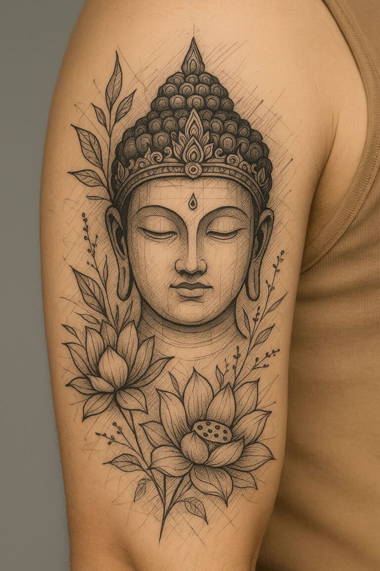 Tatouage bouddha bras, tatouage bouddha signification.