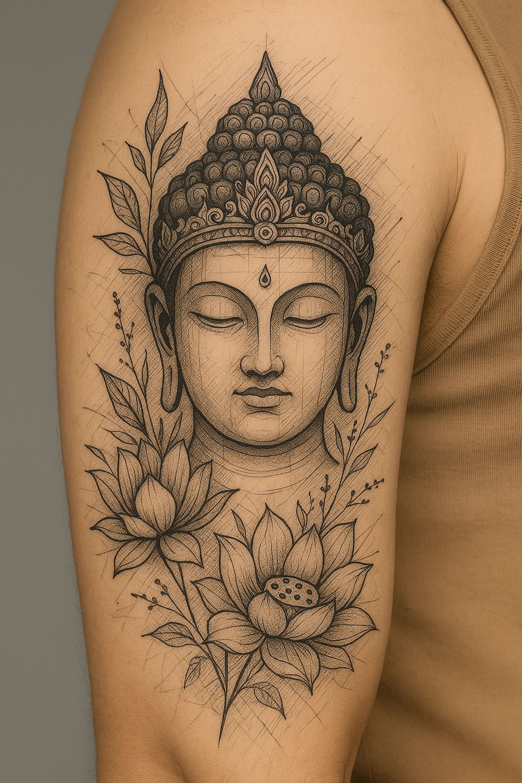 Tatouage bouddha bras, tatouage bouddha signification.