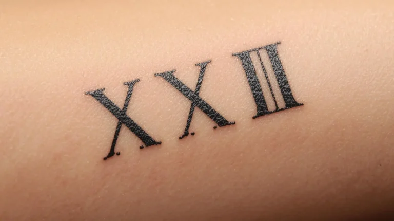 Découvrez la signification et la symbolique du tatouage chiffre romain