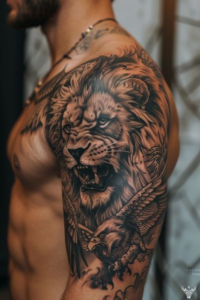 Tatouage lion