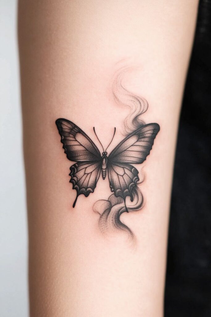 Tatouage papillon bras