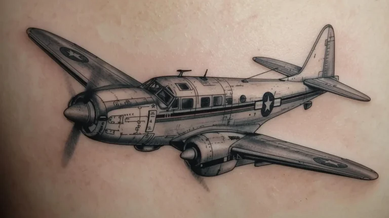 Tatouage avion signification et symbolique