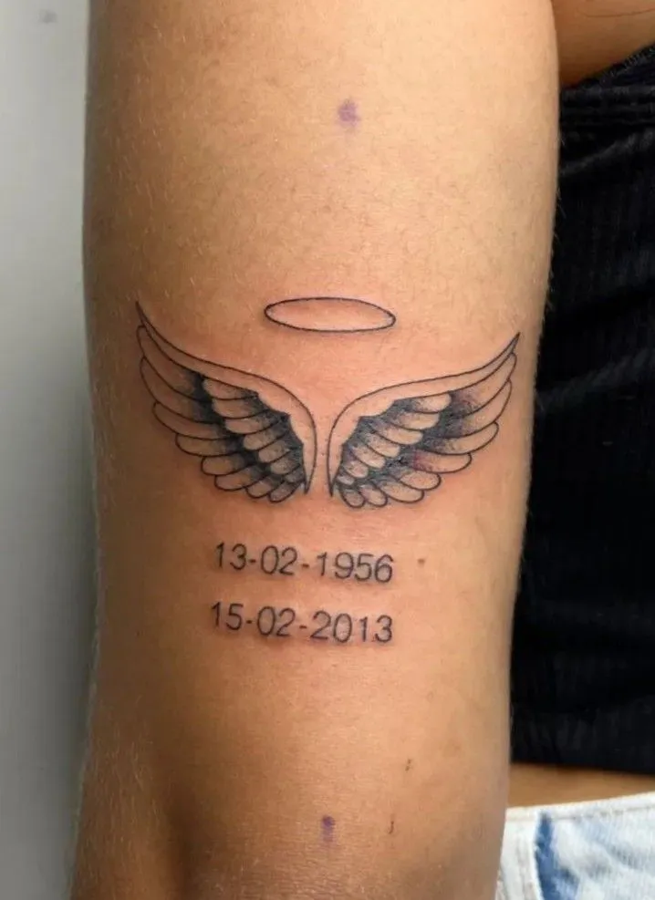 Tatouage représentatif du deuil