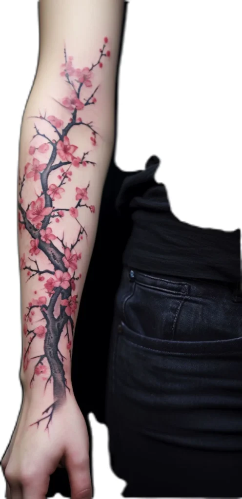 Gros plan d’une fleur de cerisier délicate avec pétales roses