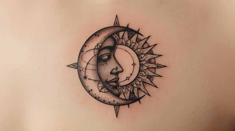 Signification et symbolique du tatouage lune et soleil, inspirations et styles