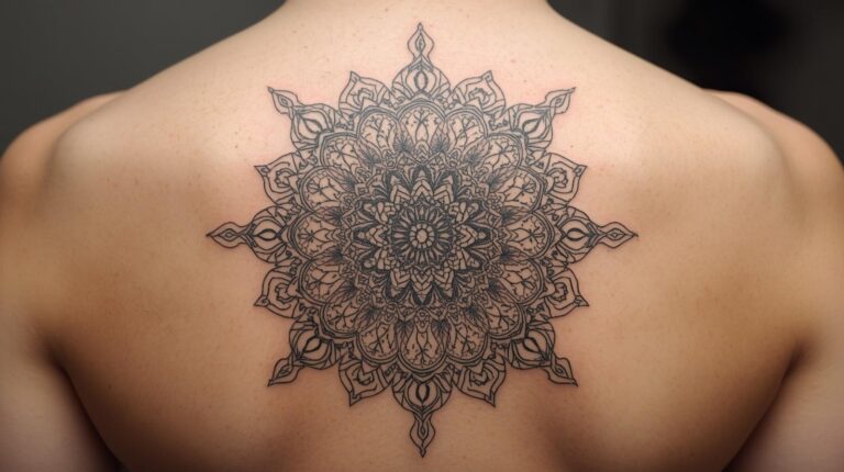 Tatouage mandala.
