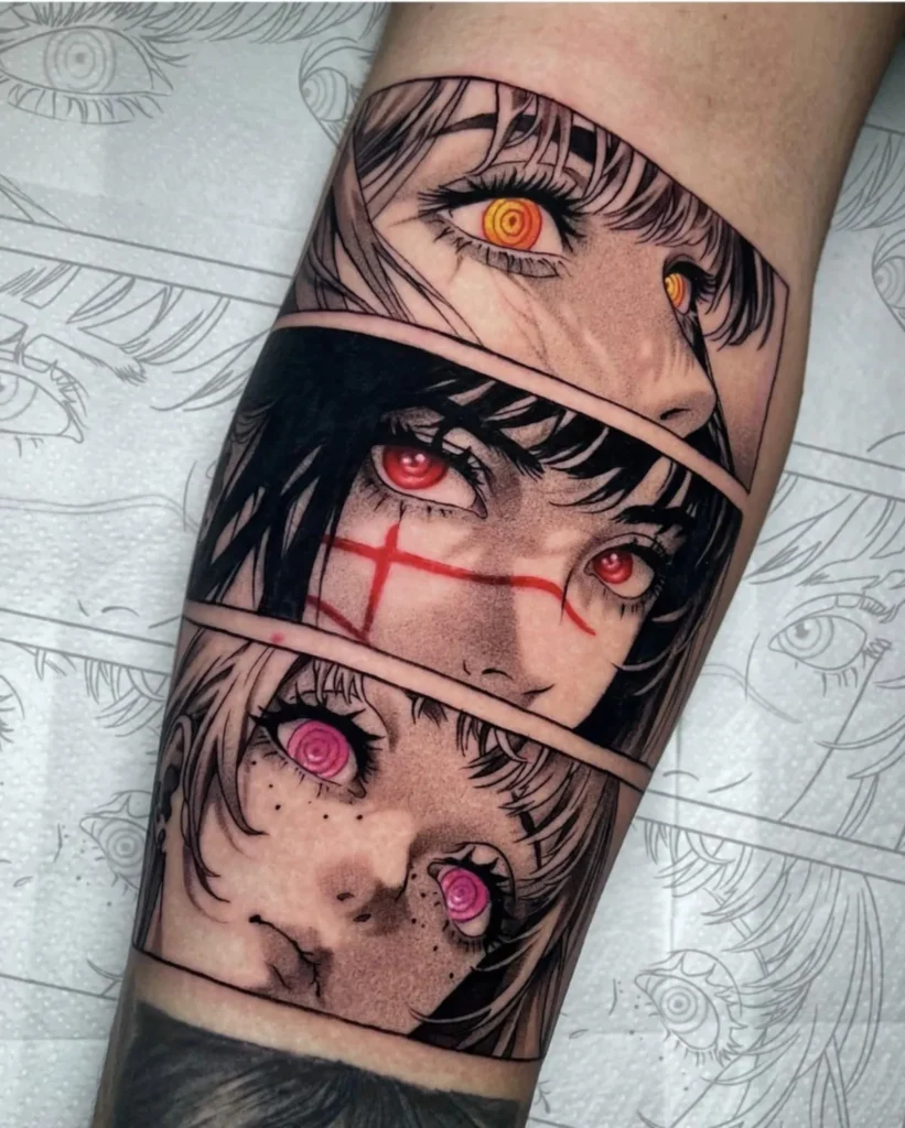 Tatouage manga de Chainsaw man