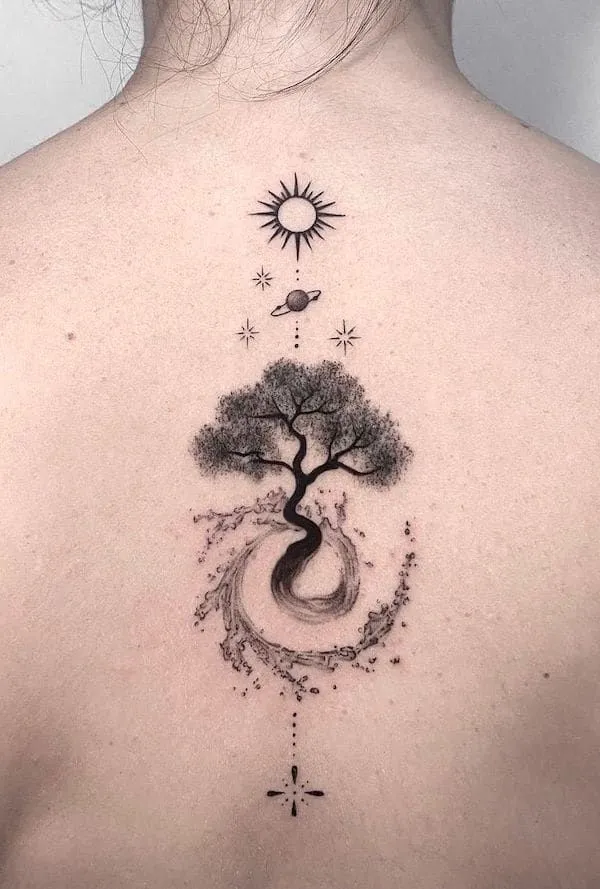 Tatouage spirituel arbre de vie