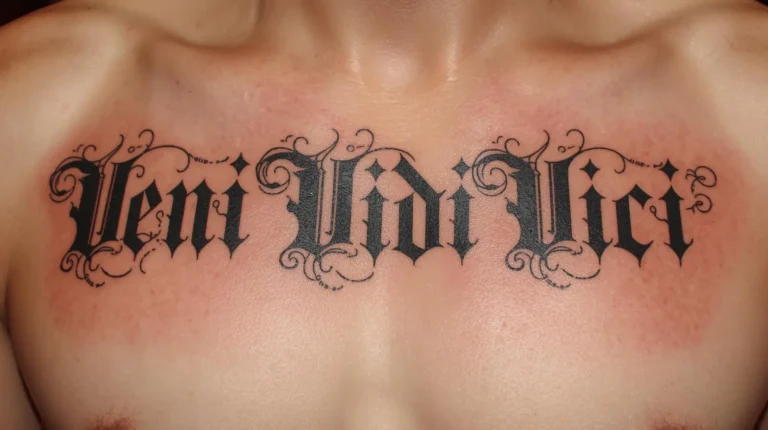 Découvrez la signification du tatouage veni vidi vici et sa symbolique forte