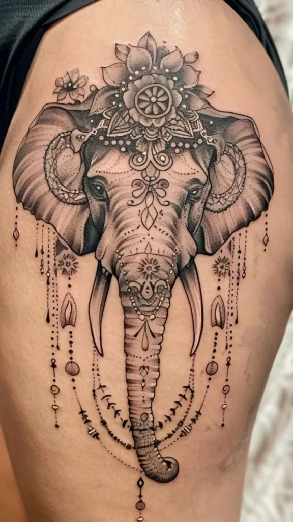 Tatouage d'un éléphant