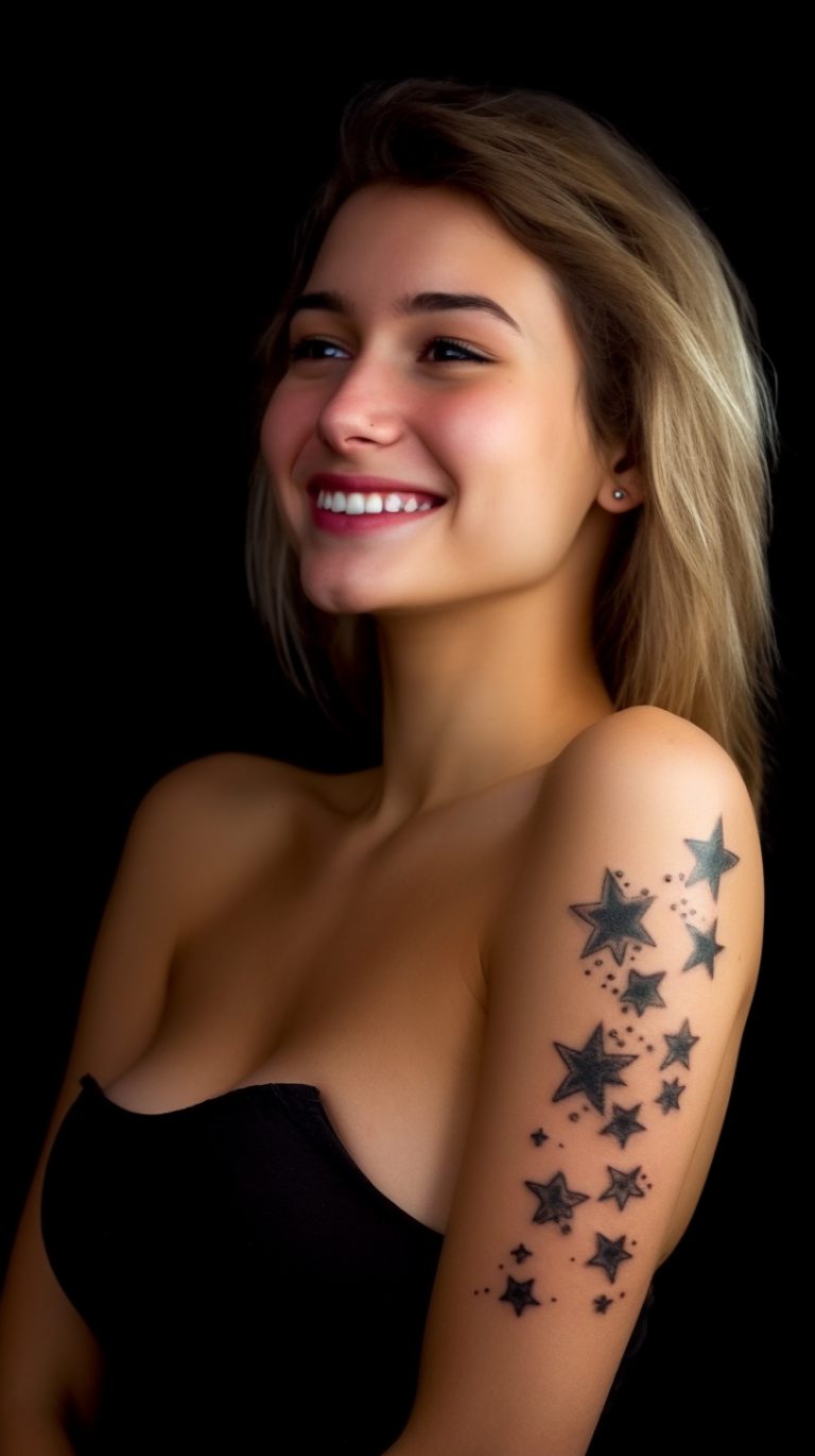 Lire la suite à propos de l’article Tatouage etoile & étoile filante – Significations & Top190 Modèles